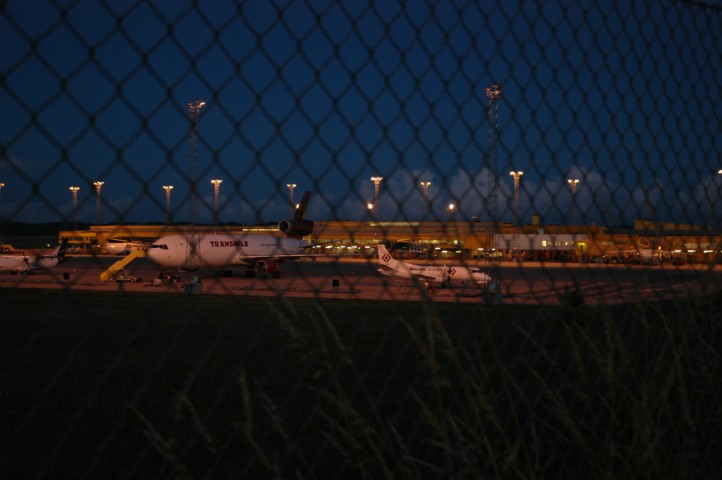 Malm&ouml; Airport by night